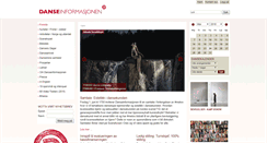 Desktop Screenshot of danseinfo.no
